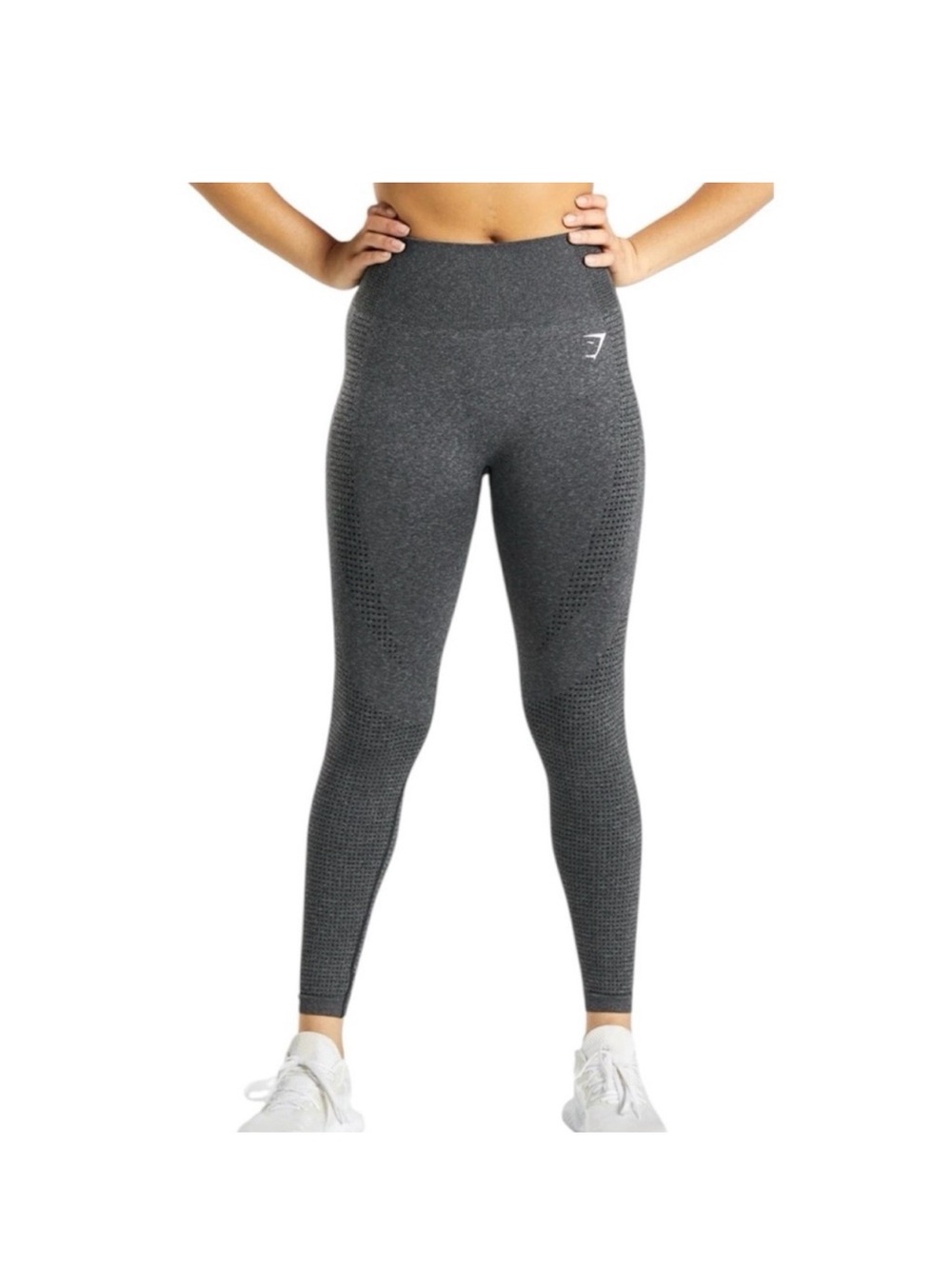 Gymshark vital seamless marl gray legging - large